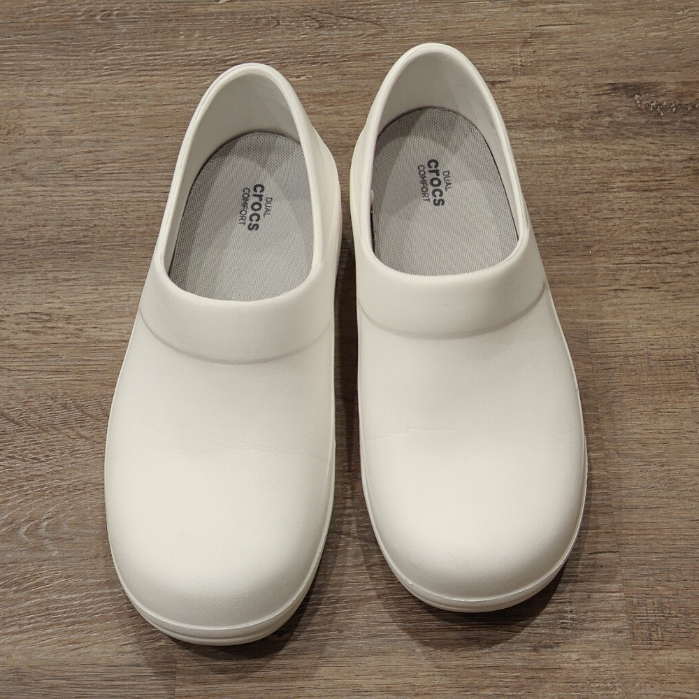 CROCS Women's White Clogs